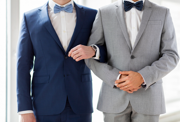 Gay couple getting married