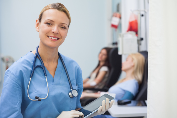 Nurse on a hospital ward