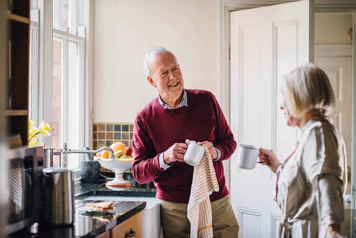 old couple in the kitchen