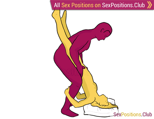 Standing sex is made challenging with the stick figure position