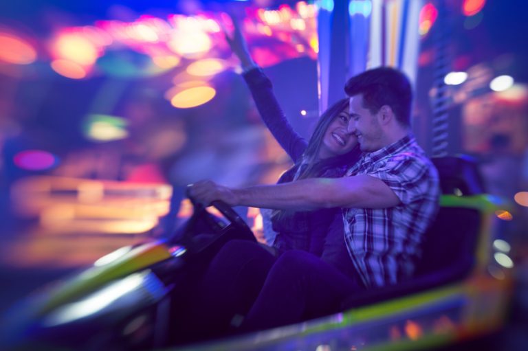 A couple enjoying a sex-themed park